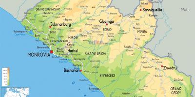 Dibuixar el mapa de Libèria